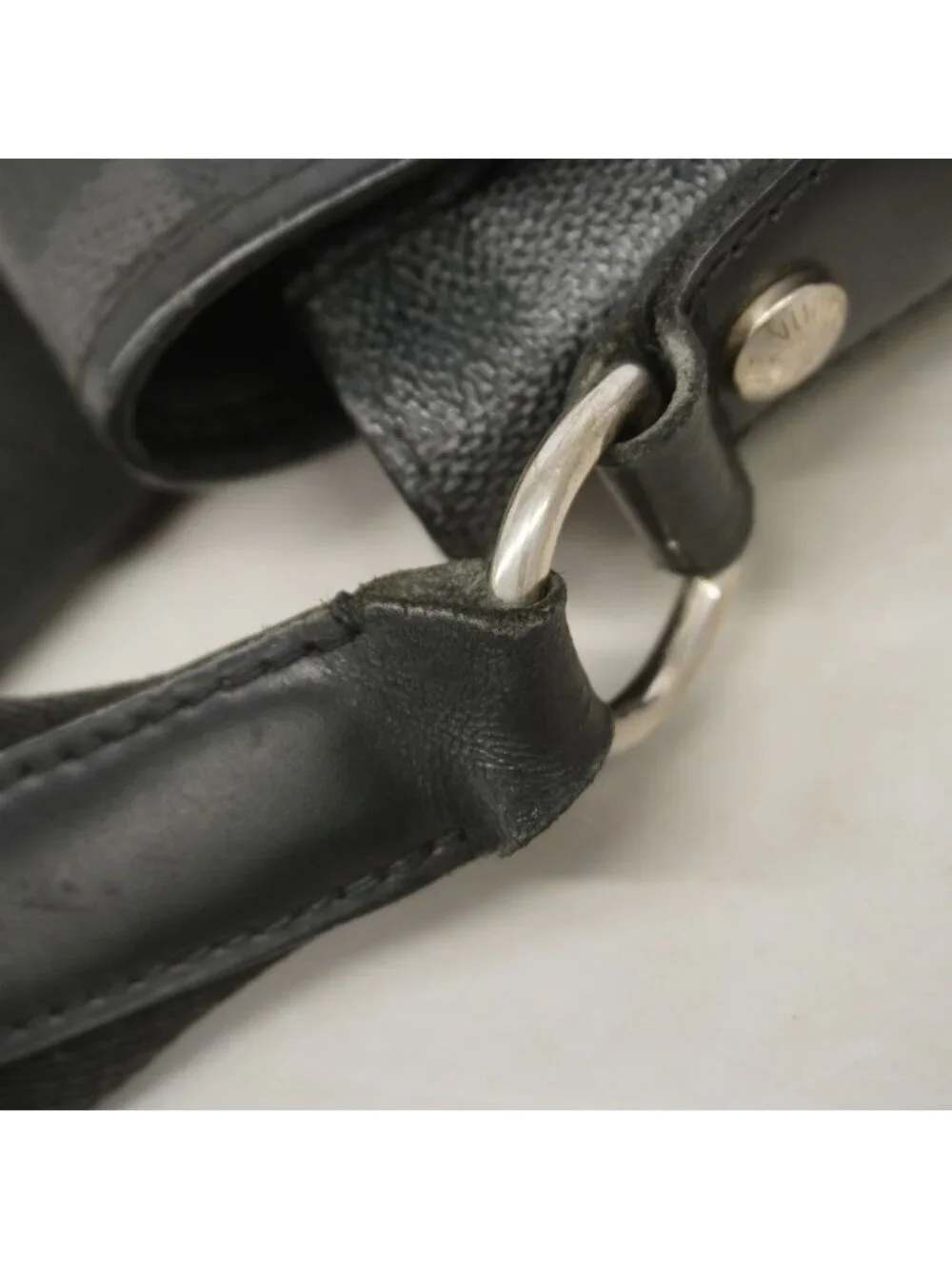 Louis Vuitton Shoulder Bag Damier Graphite Daniel MM Black Gray